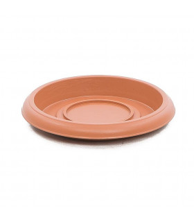 Platos para macetas redondas de 16 cm. de diámetro. Terracota. 24 platos