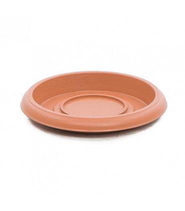 Platos para macetas redondas de 16 cm. de diámetro. Terracota. 24 platos