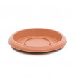 Platos para macetas redondas de 16 cm. de diámetro. Terracota. 24 platos