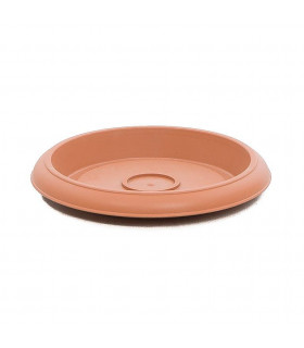 Platos para macetas redondas de 18 cm. de diámetro. Terracota. 24 platos