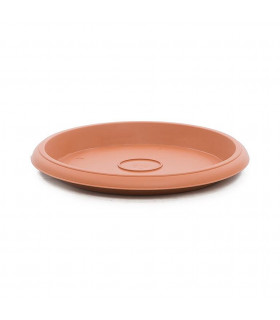 Platos para macetas redondas de 36 cm. de diámetro. Terracota. 12 platos