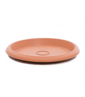 Platos para macetas redondas de 55 cm. de diámetro. Terracota. 6 platos