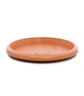 Platos para macetas redondas de 65 cm. de diámetro. Terracota. 6 platos