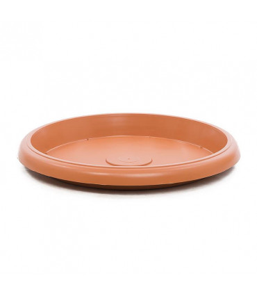 Platos para macetas redondas de 65 cm. de diámetro. Terracota. 6 platos
