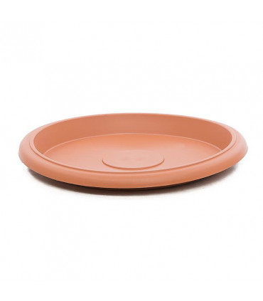 Platos para macetas redondas de 70 cm. de diámetro. Terracota. 6 platos