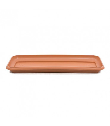 Platos para jardineras 72x32x26 cm. Terracota. 6 platos