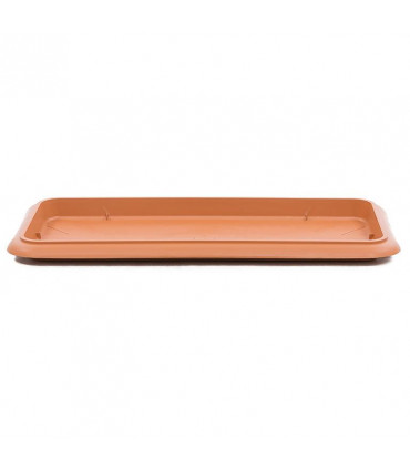 Platos para jardineras 97x44x34,5 cm. Terracota. 6 platos
