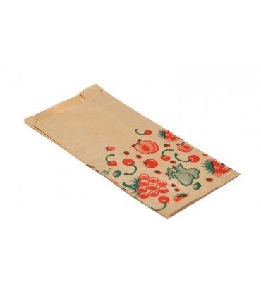 Bolsas de papel kraft  1 Kg. 14+7x29 cm. Caja de 1.000 uds.