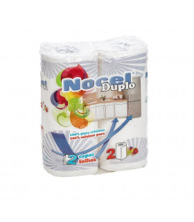 Rollo de papel de cocina "Nocel Duplo". Fardo de 27 paquetes de 2 rollos.