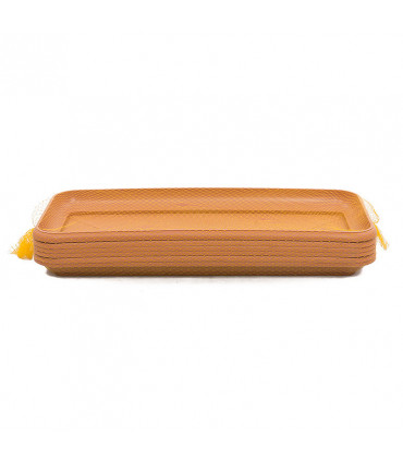 Platos para jardineras 72x32x26 cm. Terracota. 6 platos