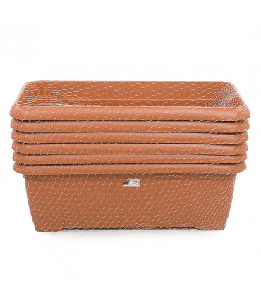 Jardineras 97x44x34,5 cm. Terracota. 6 jardineras