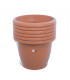Macetas redondas de 70 cm. de diámetro. Terracota. 6 macetas
