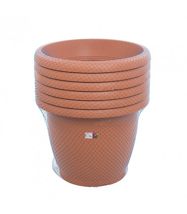 Macetas redondas de 70 cm. de diámetro. Terracota. 6 macetas