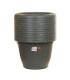Macetas redondas de 36 cm. de diámetro. Antracita. 12 macetas