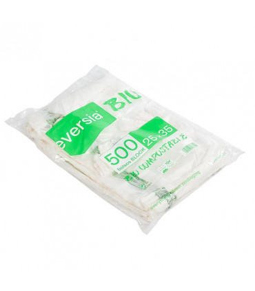 Bolsas Mercado sin asas bloc 25x35 Bio Compostable - Pack 500 uds