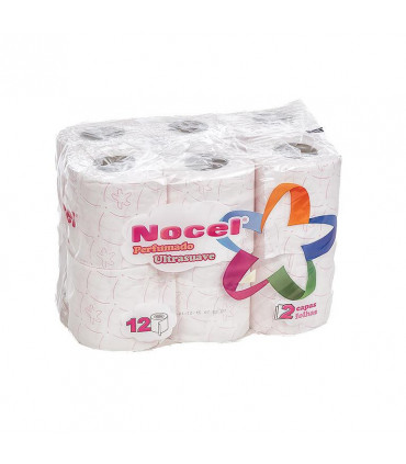 Papel Higiénico "Nocel" de 2 capas perfumado -Fardo de 9 paquetes