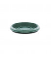 Platos para macetas redondas de 12 cm. de diámetro. Verde. 24 platos