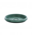 Platos para macetas redondas de 18 cm. de diámetro. Verde. 24 platos