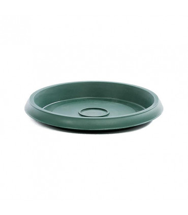 Platos para macetas redondas de 20 cm. de diámetro. Verde. 24 platos