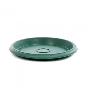 Platos para macetas redondas de 42 cm. de diámetro.  Verde. 12 platos