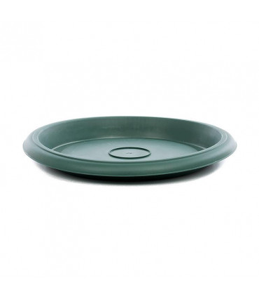 Platos para macetas redondas de 50 cm. de diámetro. Verde. 6 platos