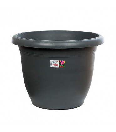 Macetas redondas de 65 cm. de diámetro. Antracita. 6 macetas