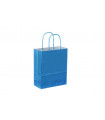 Bolsa de papel con Asa Rizada 18x8x24 Azul claro - Caja 250 uds