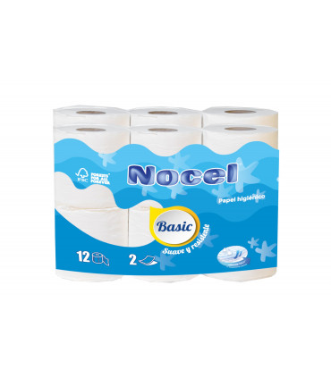 Papel Higiénico "NOCEL AZUL Basic" - Fardo 9 paquetes