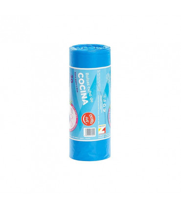 Bolsas de Basura 30 litros 55x60  Azul "Smile bag" - Caja 21 rollos