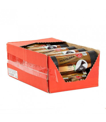 Bolsas de Basura Comunidad Oro 120 L  85x105 Negra  "Smile bag" - Caja 10 rollos