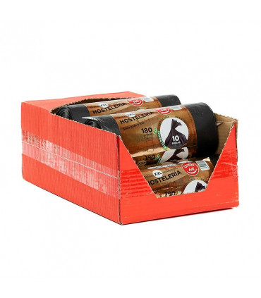 Bolsas de Basura Comunidad Oro 180 L 115x150 Negra  "Smile bag" - Caja 6 rollos