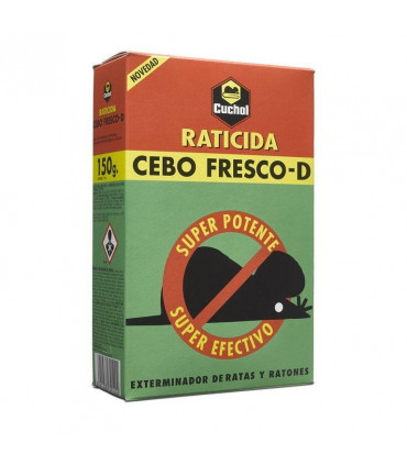 Raticida Cuchol Cebo Fresco 150 gr - Caja 10 uds