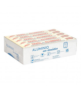 Papel Aluminio 16 servicios -Caja 10 rollos