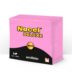 Servilleta 40x40 2 Capas Rosa "Nocel DELUXE" 50 uds. - Caja 24 paquetes