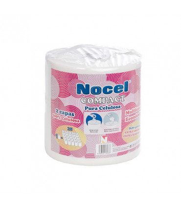 Papel Multiusos Nocel Compact 1 rollo gigante.Fardo de 3  rollos|