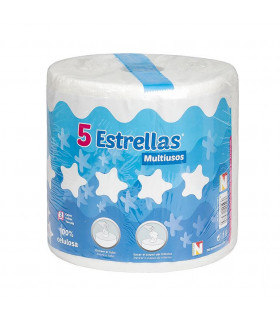 Papel Multiusos 5 estrellas-Fardo 8 rollos