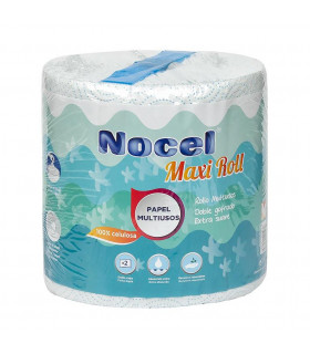 Papel cocina Nocel Maxi Roll decorado. Fardo de 8 rollos