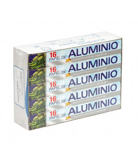 Rollo Aluminio 16 metros - Caja 10 rollos