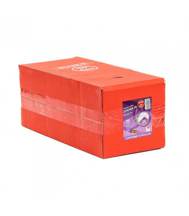 Bolsas de Basura 30 litros 57x65 Lila "Smile bag"  - Caja 12 rollos