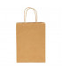 Bolsas de papel con Asa Rizada 18x8x24 cm -Kraft Caja 400 uds