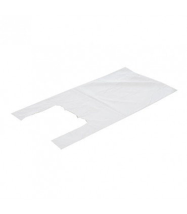 Bolsas asa camiseta resistentes 42x53cm 70% reciclado Blanca  Block - Pack 1 kg