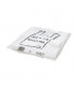 Bolsas asa camiseta resistentes 42x53cm 70% reciclado Blanca  Block - Pack 1 kg