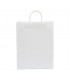 Bolsas de papel con Asa Rizada 32x12x41 Blanco - Caja 250 uds