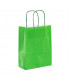 Bolsas de papel con Asa Rizada 18x8x24 Verde-Caja 400 uds