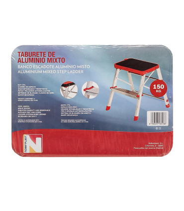 Taburete escalera Aluminio 2 peldaños