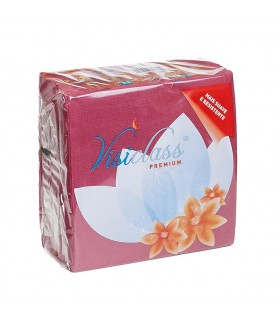 Servilleta 40x40 2 Capas Burdeos "VISICLASS" 50 uds - Caja 24 paq