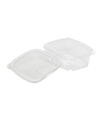 Envase Reutilizable Oval 500 cc Tapa Plana -  Caja 600 uds