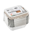Bandeja aluminio con tapa Nobal  (148x122x40mm)-Pack 50 uds