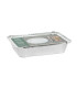 Bandejas aluminio con tapa NOBAL (320x257x70mm)-Pack 25 uds.