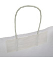 Bolsas de papel con Asa Rizada 24x11x32 Blanca -Caja 300 uds